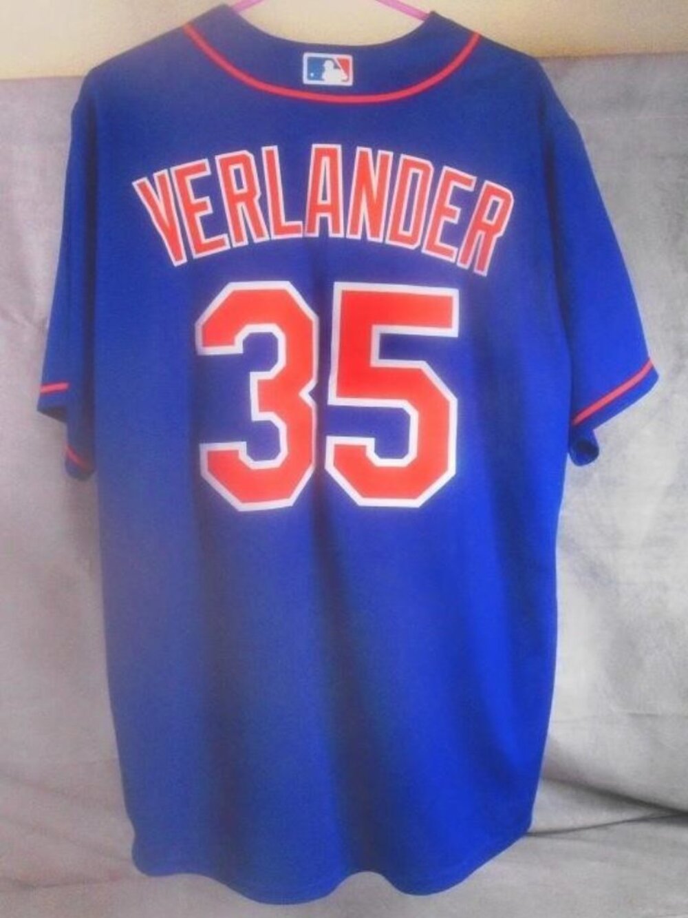 Justin Verlander New York Mets Jersey #35 Nike Blue Size Large
